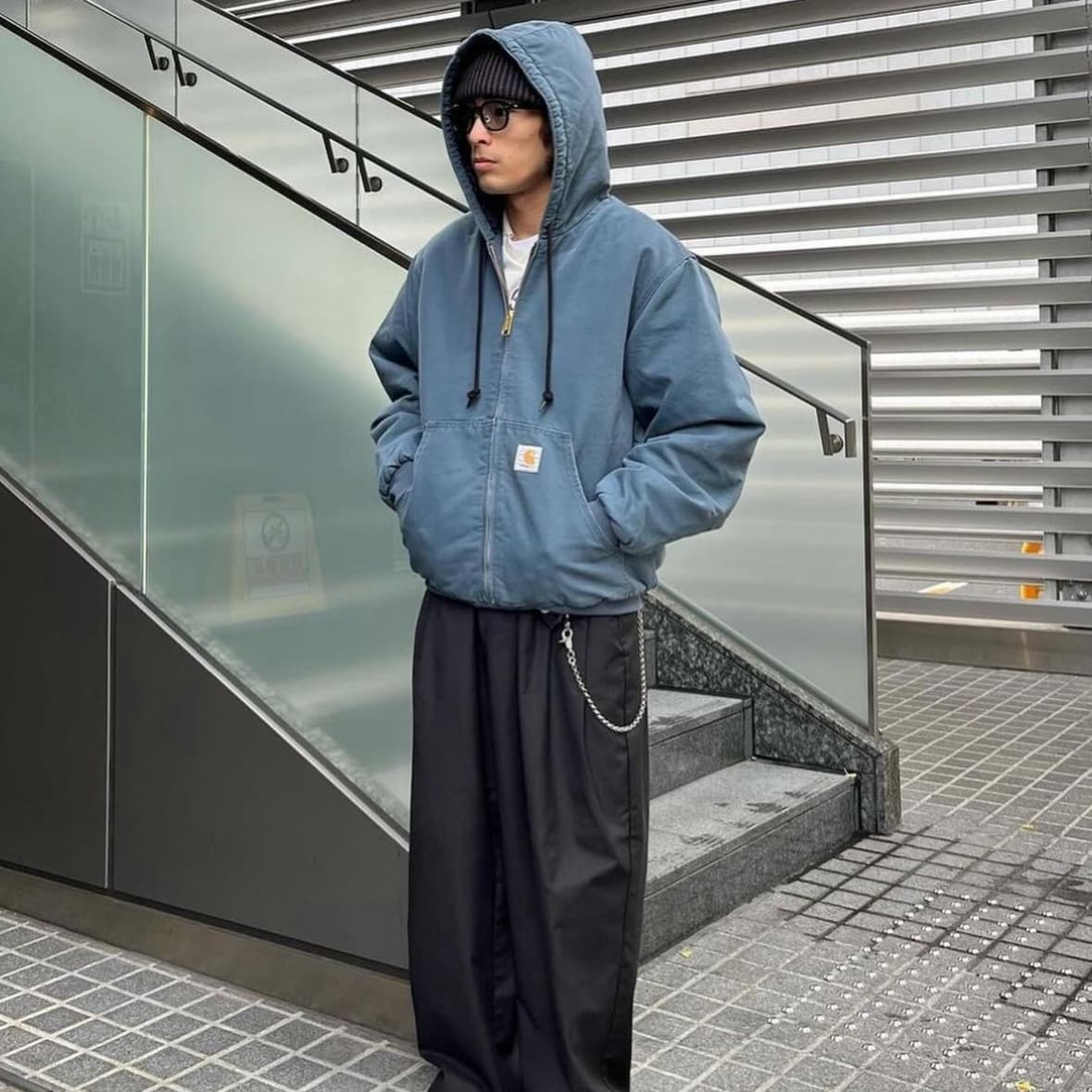 Active Jacket Blue Outfit 1