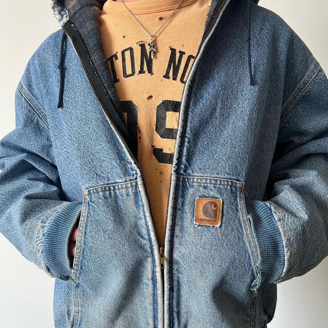 Active Jacket Denim Blue Outfit 2