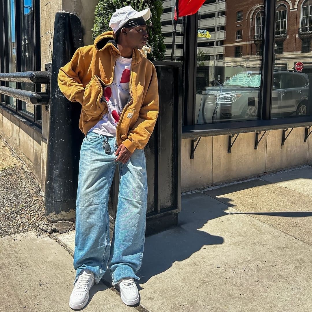 Active Jacket Golden Khaki Outfit 1
